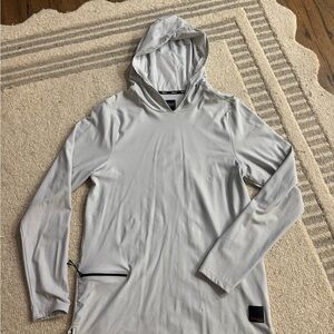 Men's Light Gray Hoodie Jacket